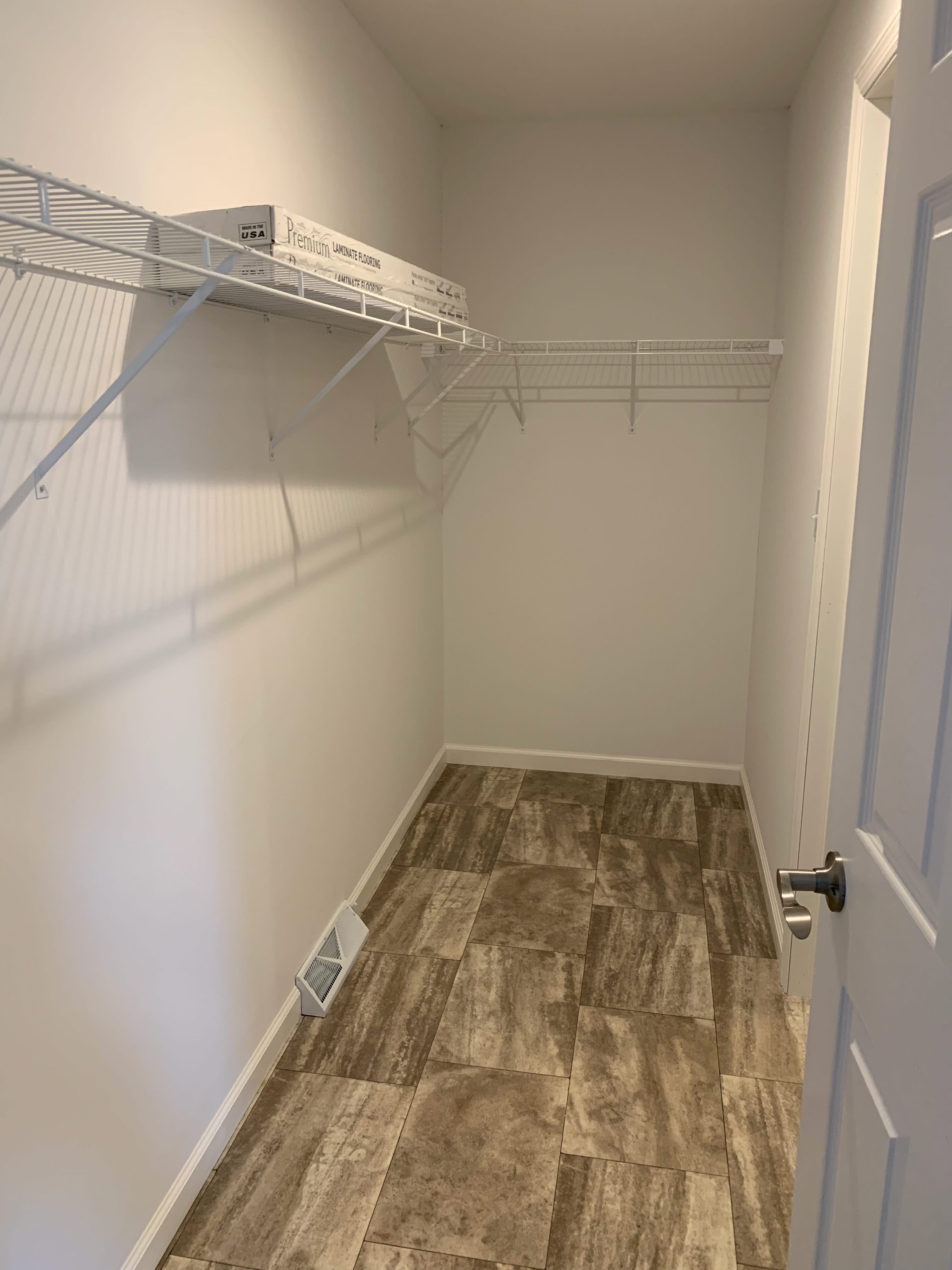 Primary walk in closet