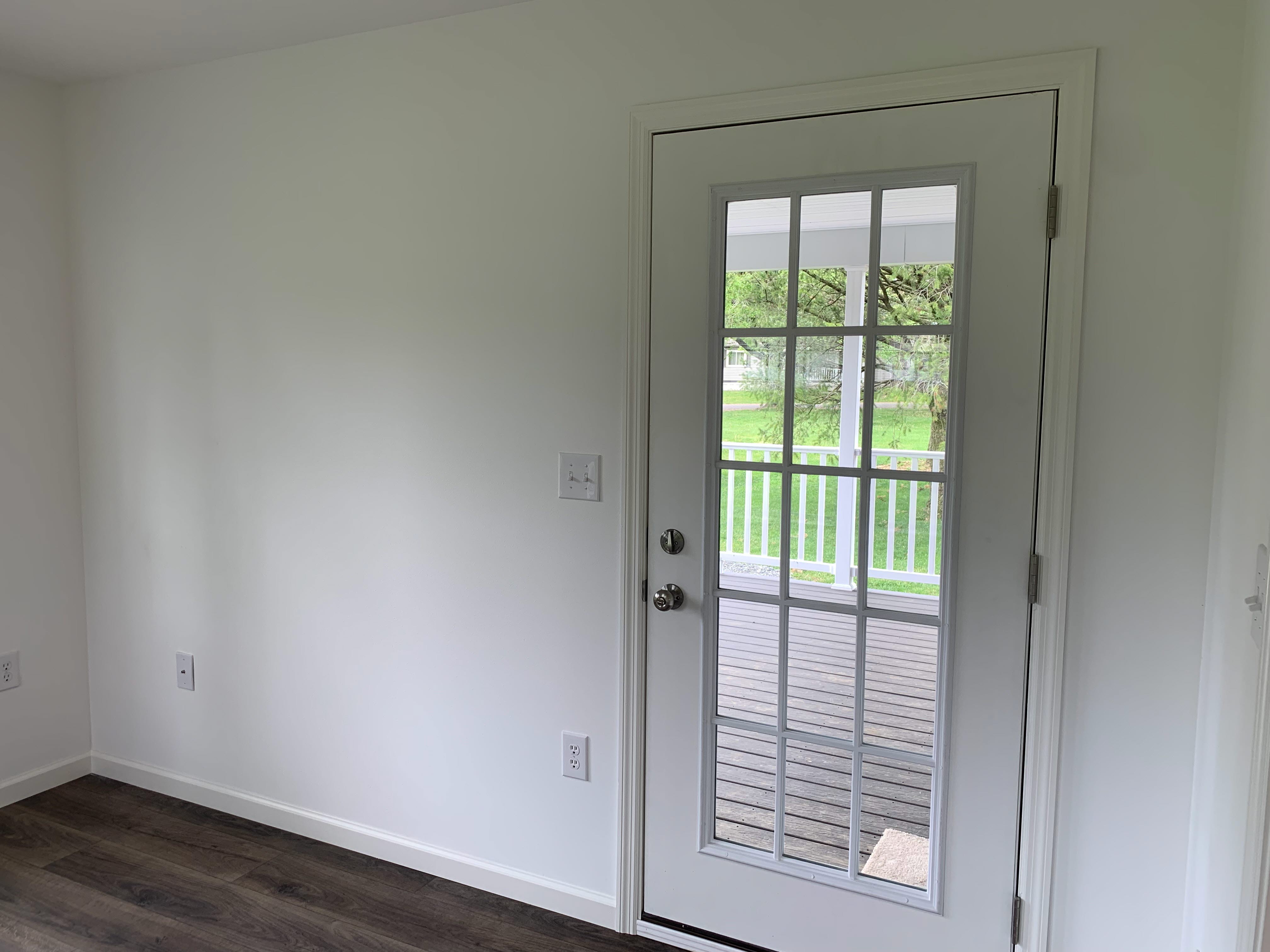 Sunroom Door to rear porch