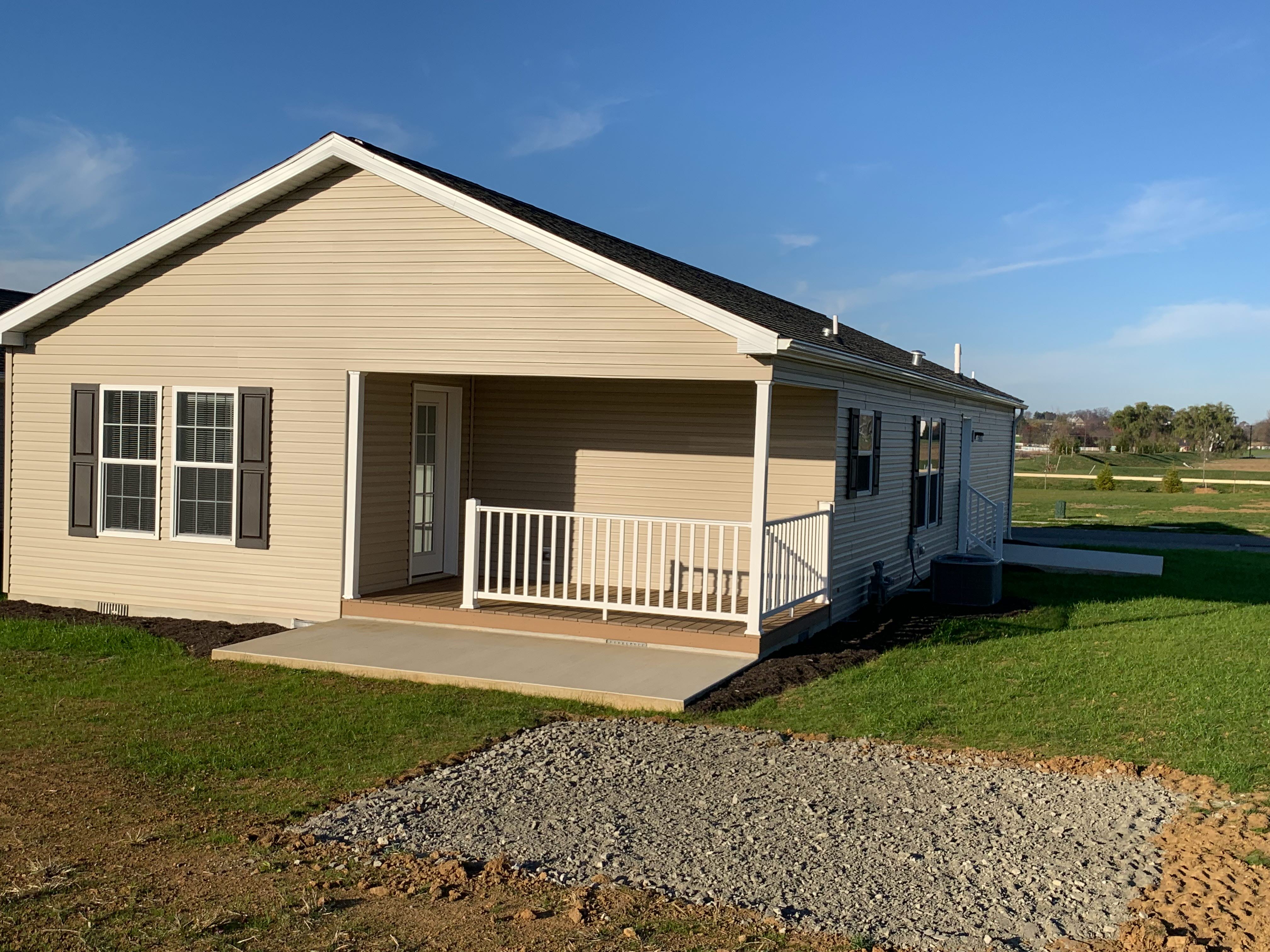 Rear porch side elevation