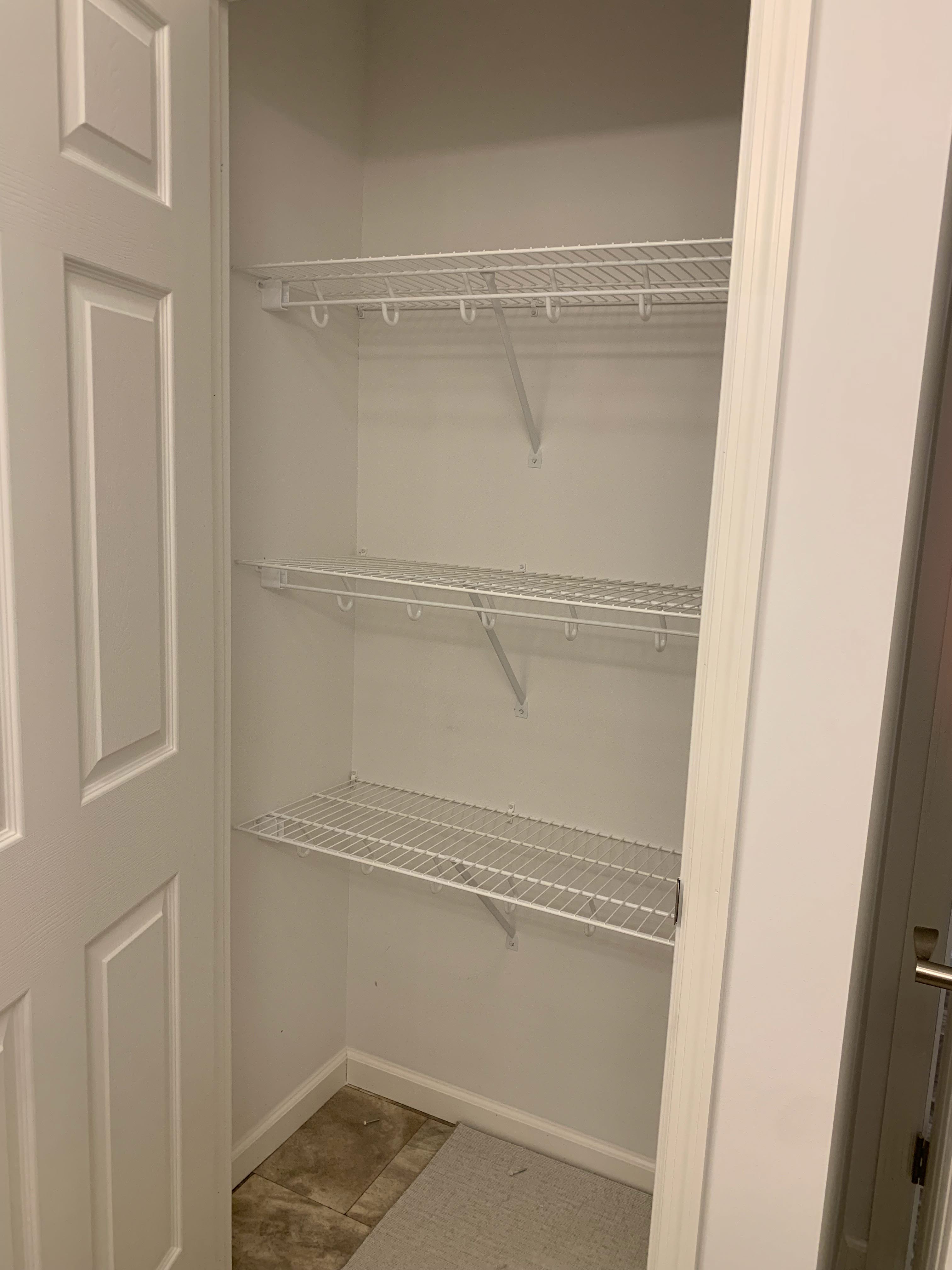 Primary linen closet